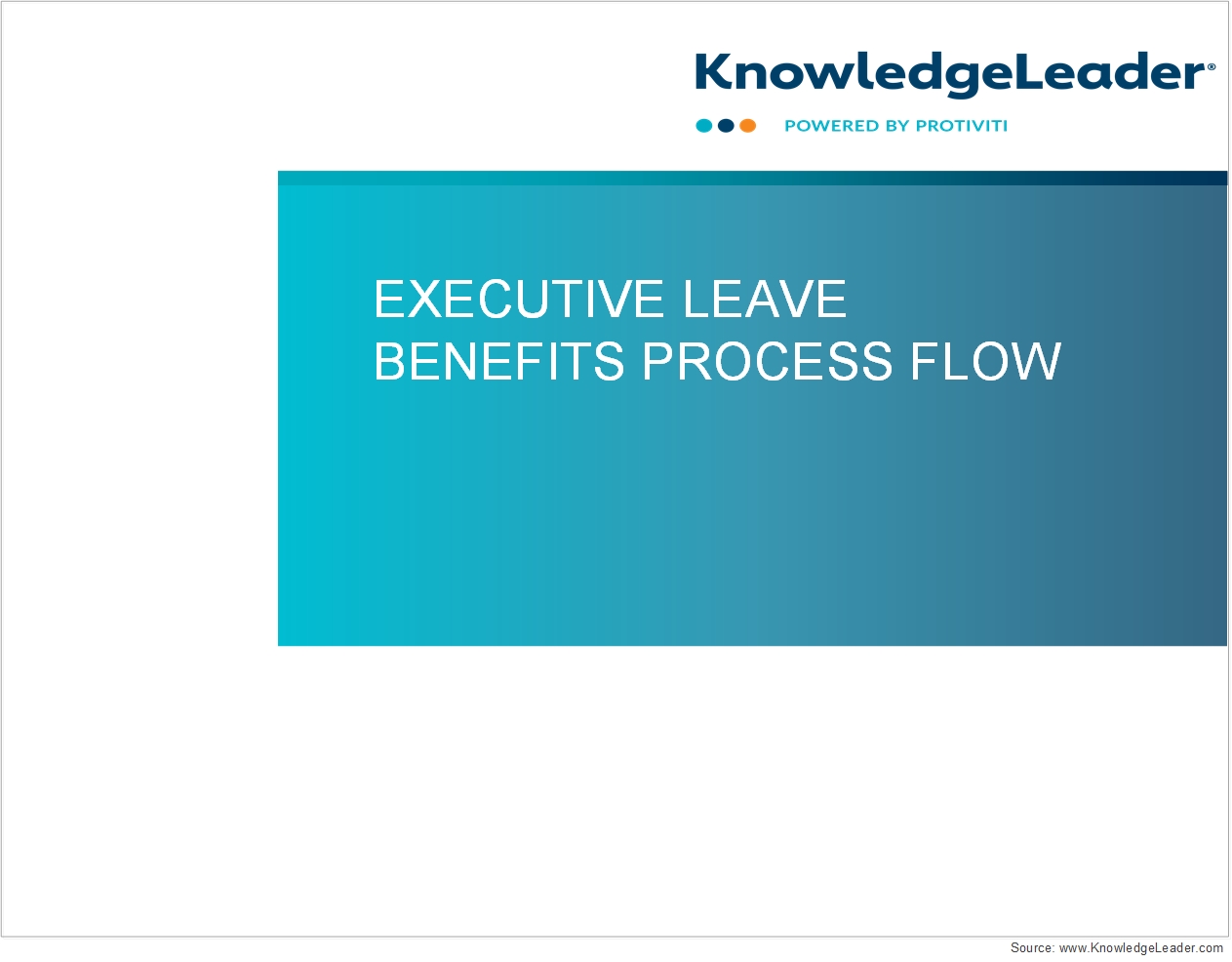 Screenshot of the first page of Employee Leave Benefits Process Flow