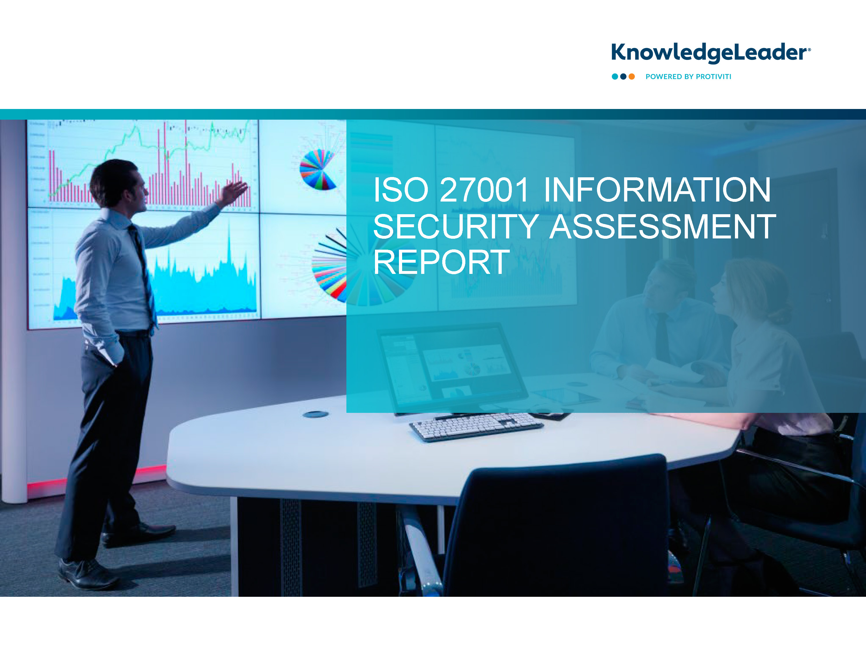 Screenshot of the first page of ISO 27001 Information Security Assessment Report