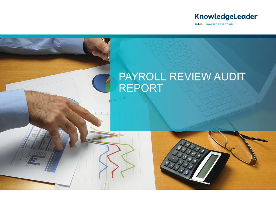 Screenshot of the first page of Payroll Review Audit Report