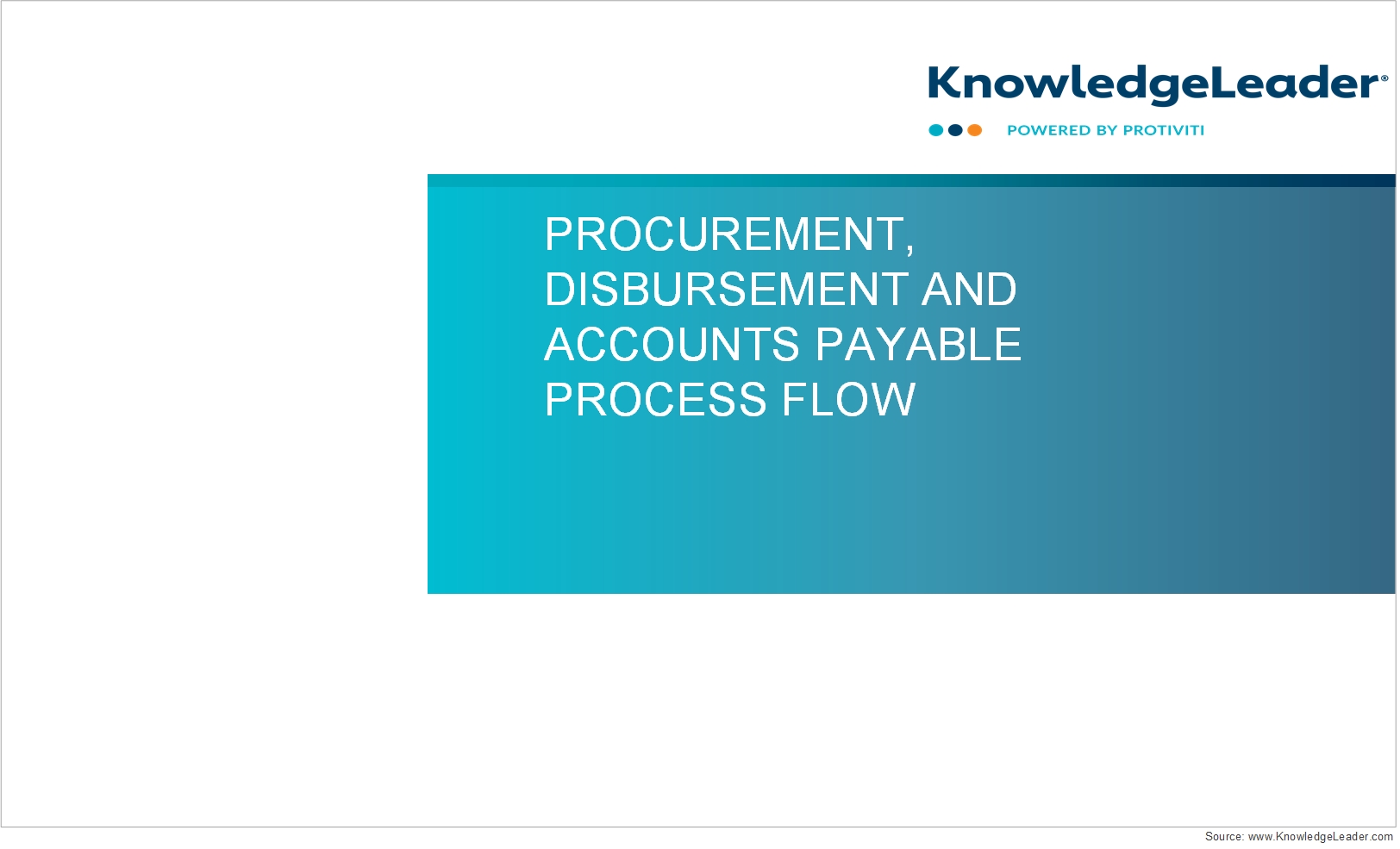 Procurement, Disbursement and Accounts Payable Process Flow