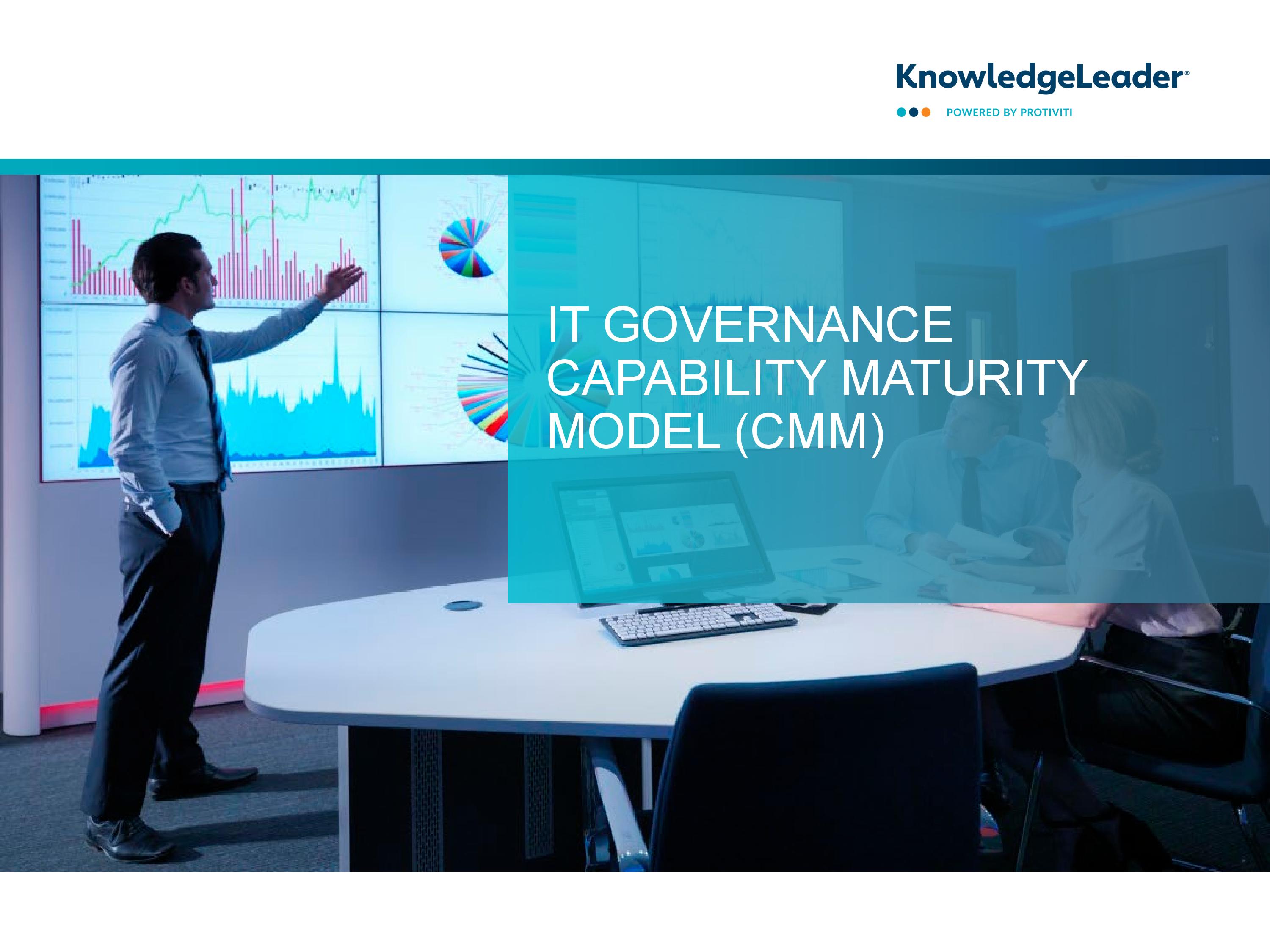 screenshot of the first page of IT Governance Capability Maturity Model (CMM)