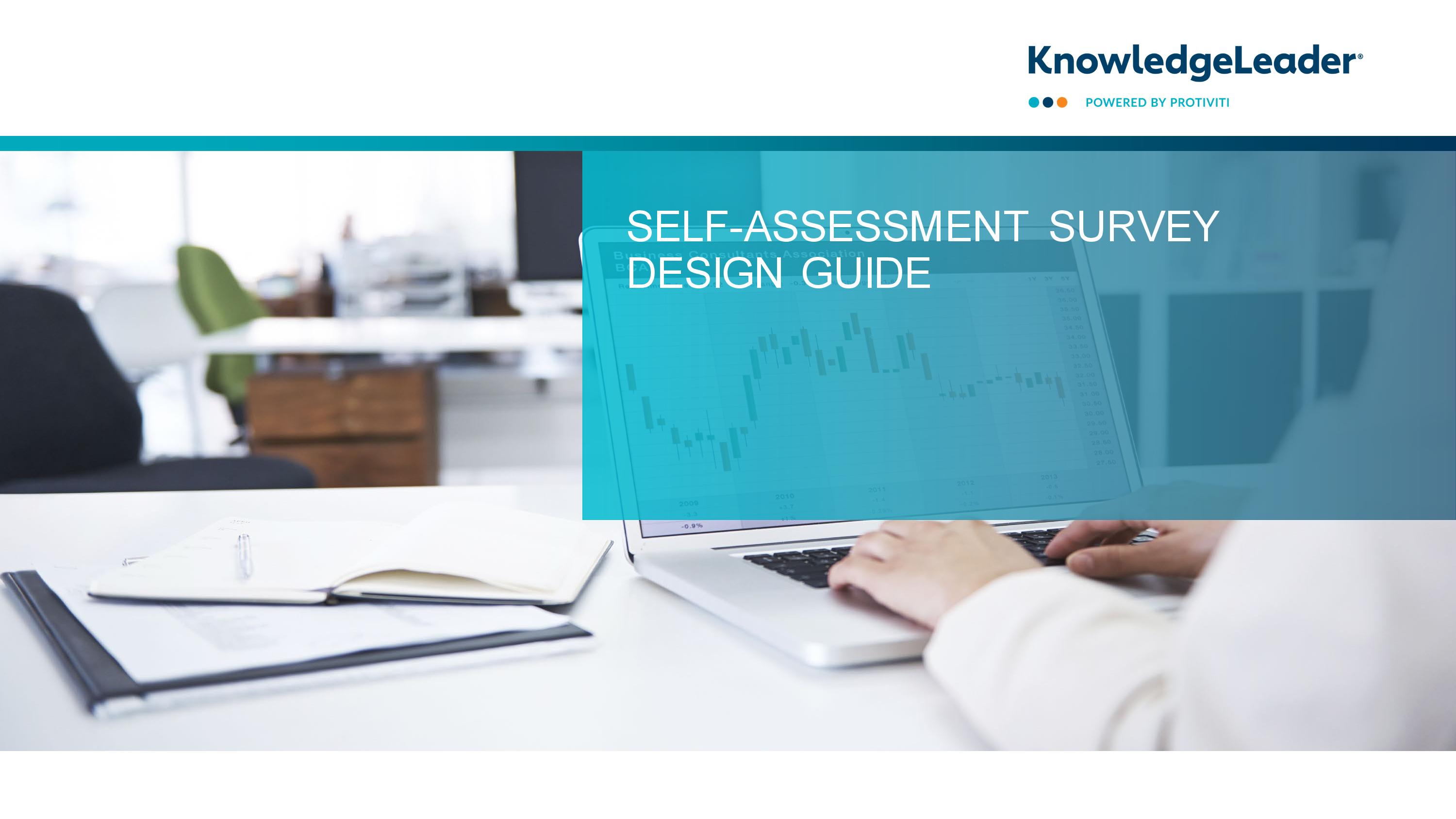 screenshot of the first page of Self-Assessment Survey Design Guide