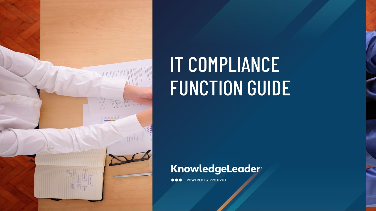 Screenshot of first page of IT Compliance Guide