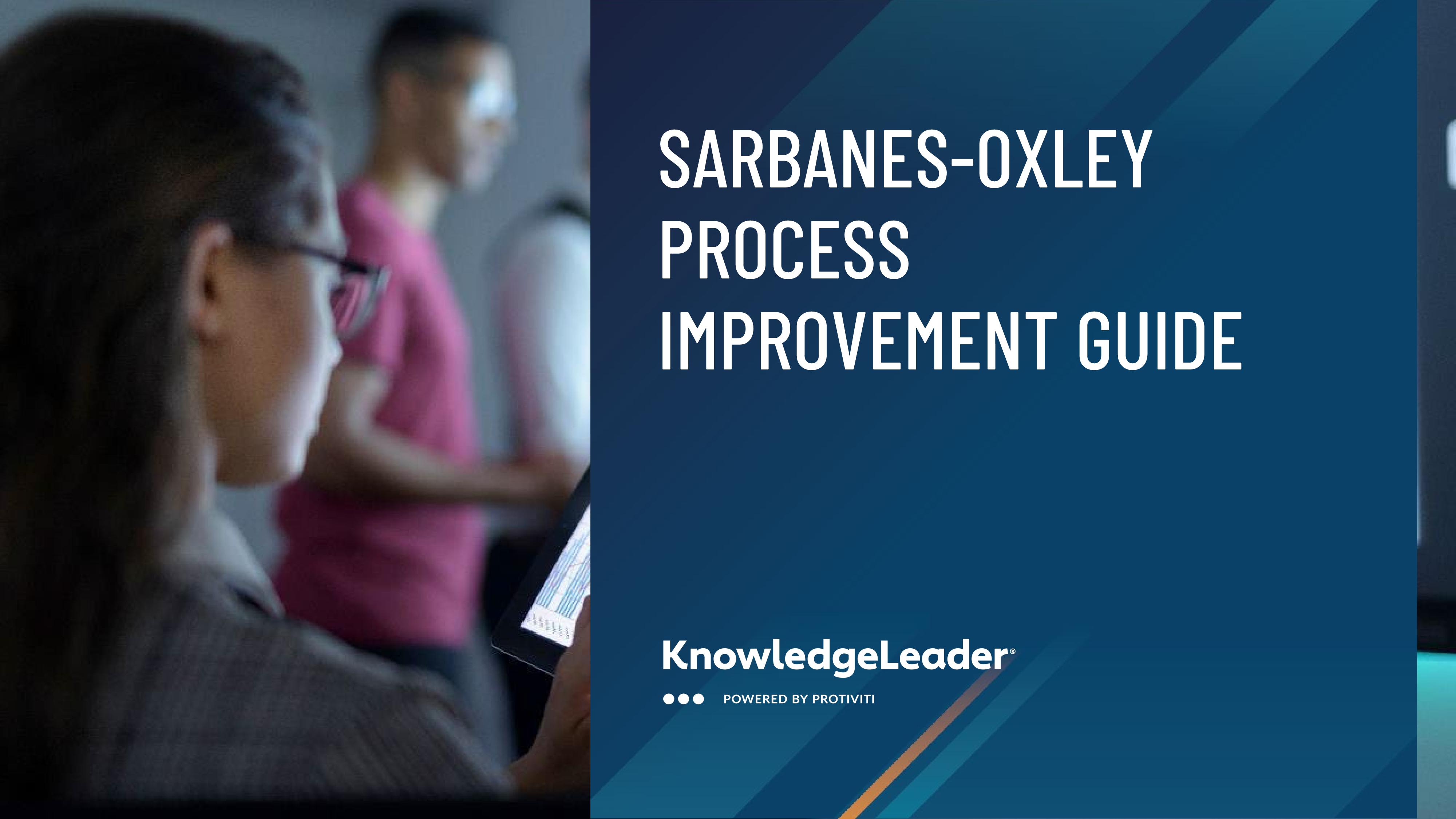 screenshot of the first page of Sarbanes-Oxley Process Improvement Guide