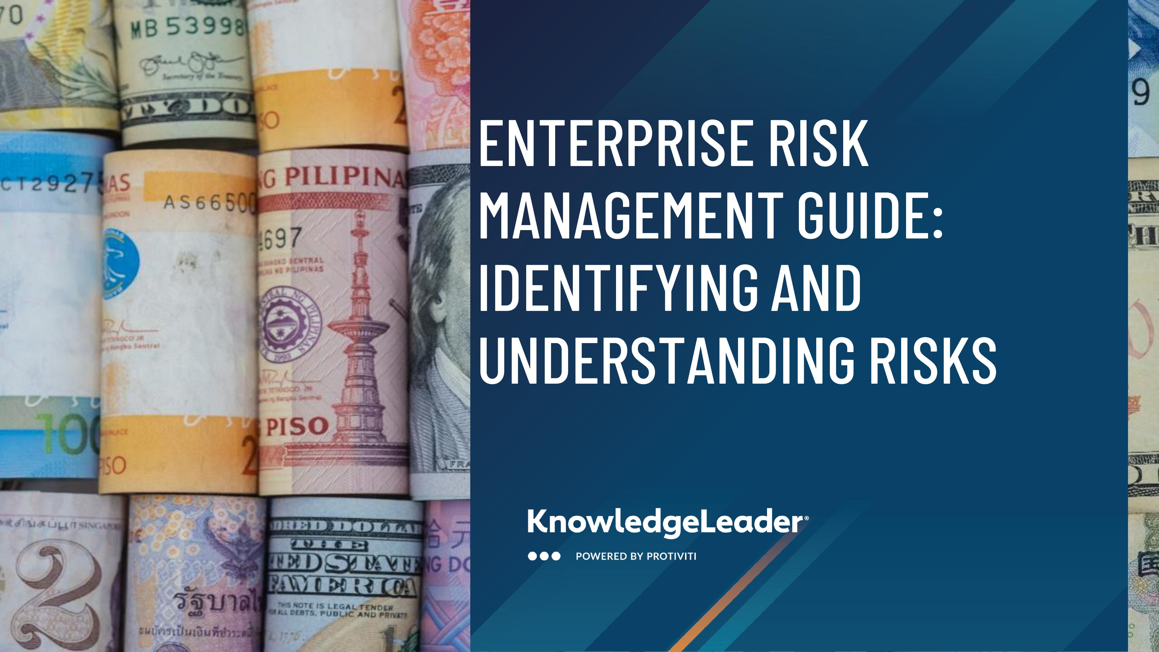 Screenshot of the first page of Enterprise Risk Management Guide: Identifying and Understanding Risks