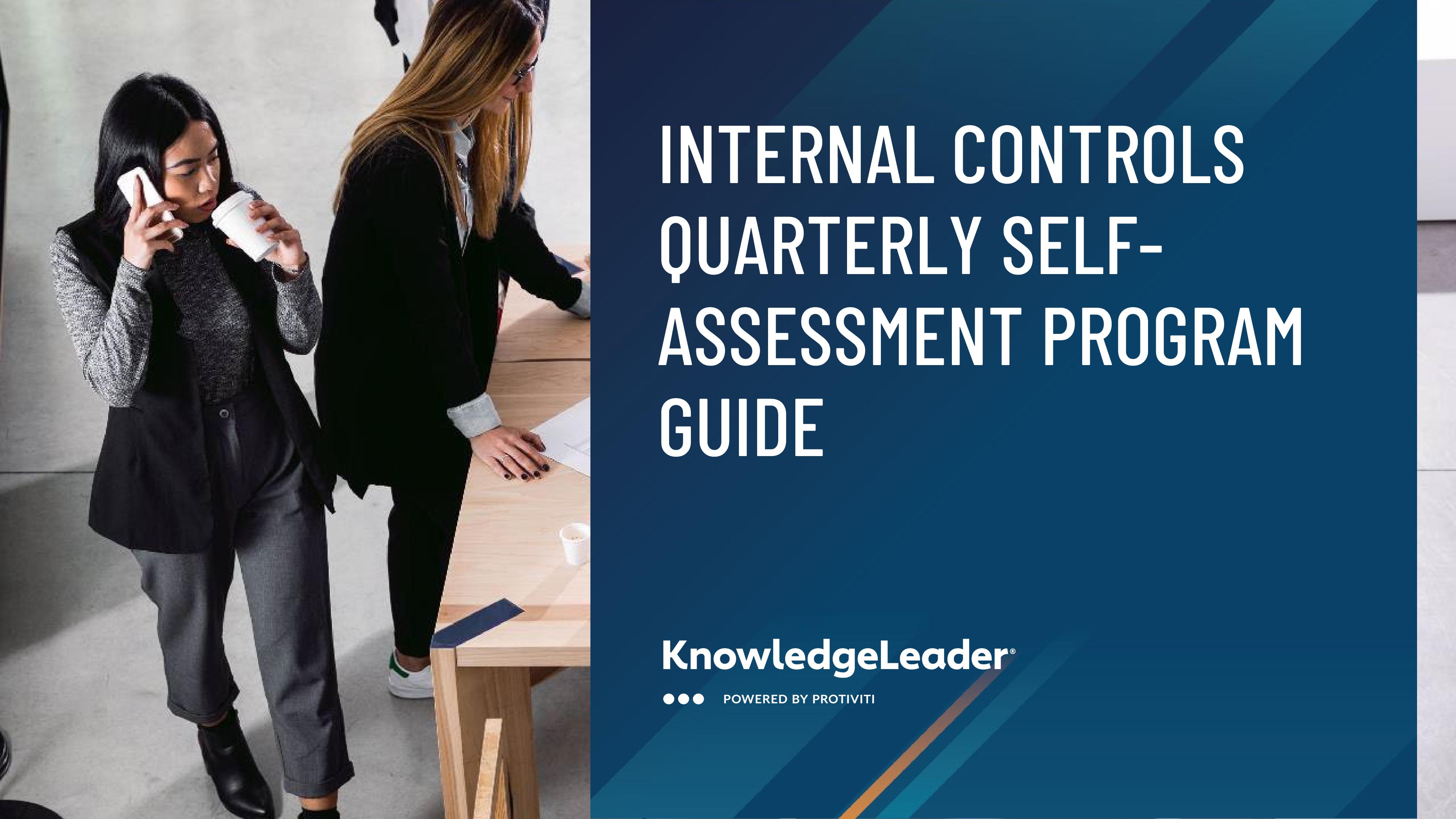 screenshot of the first page of Internal Controls Quarterly Self-Assessment Program Guide