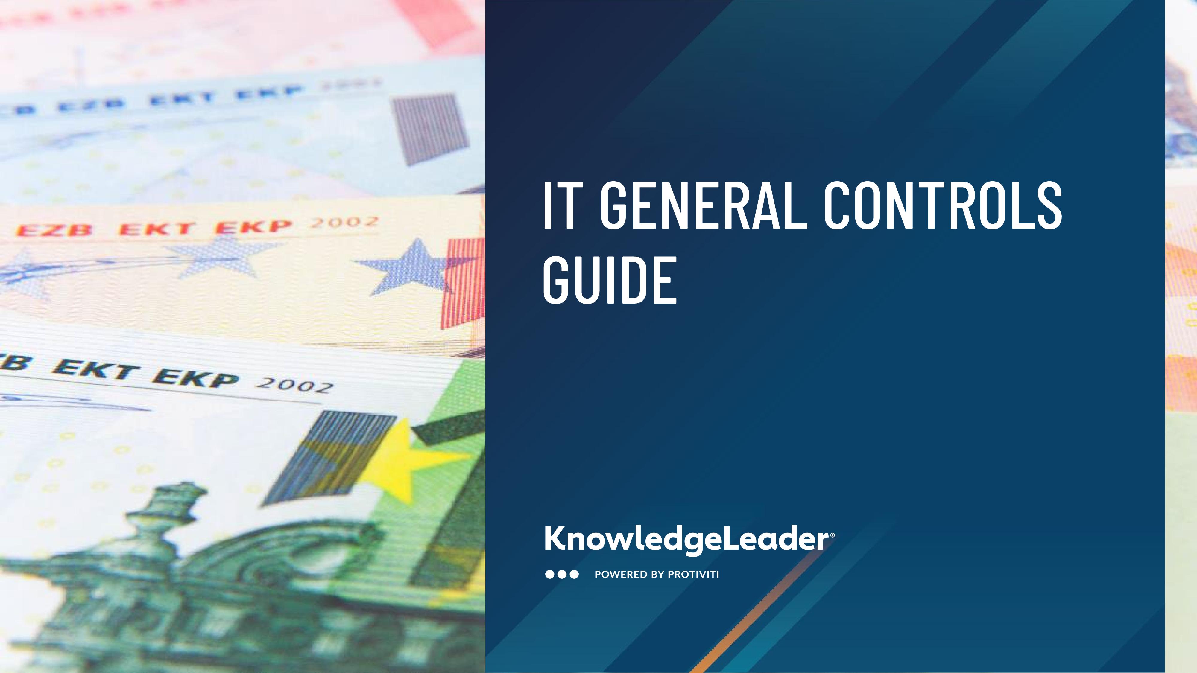 screenshot of the first page of IT General Controls Guide