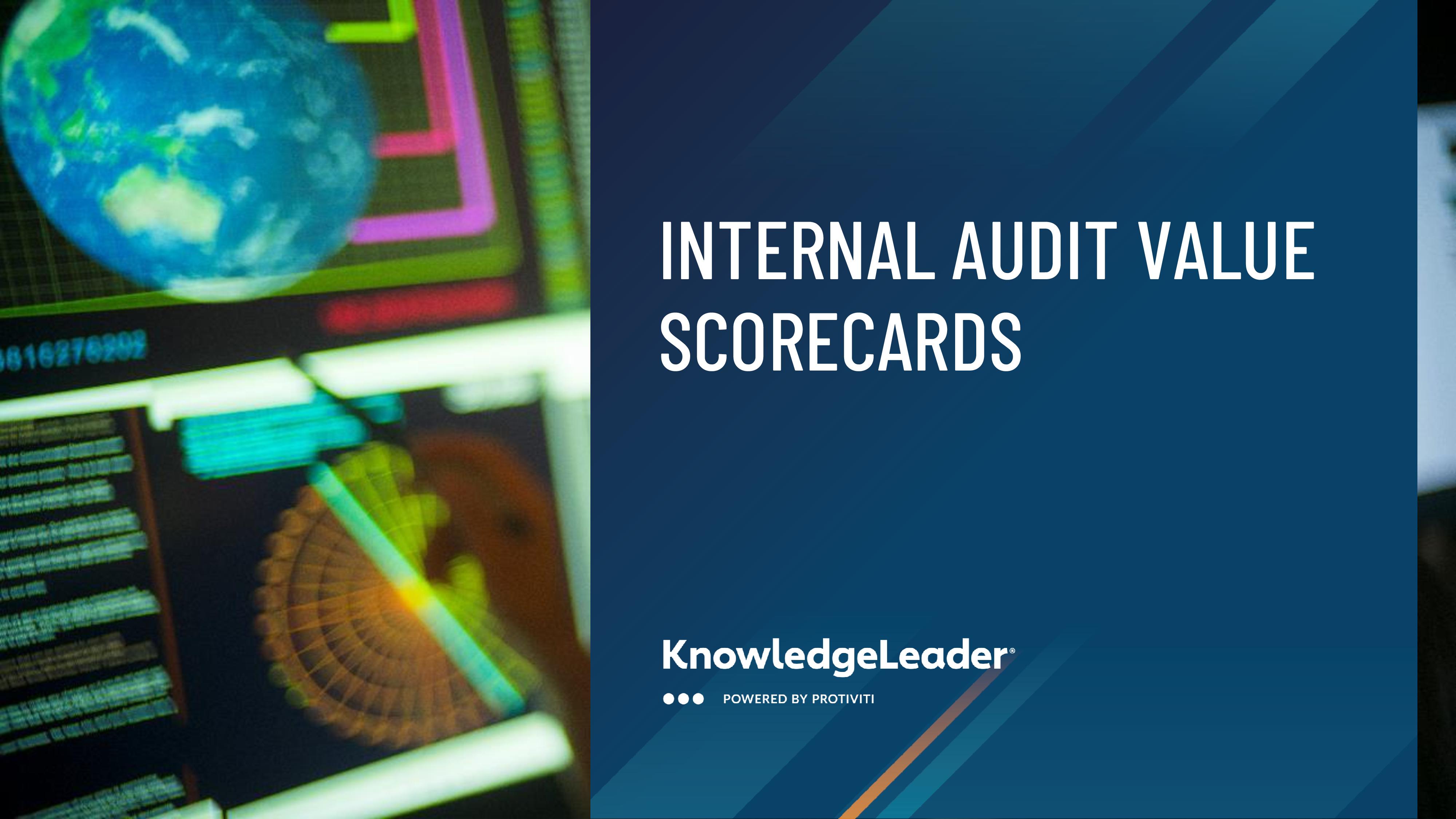 screenshot of the first page of Internal Audit Value Scorecards