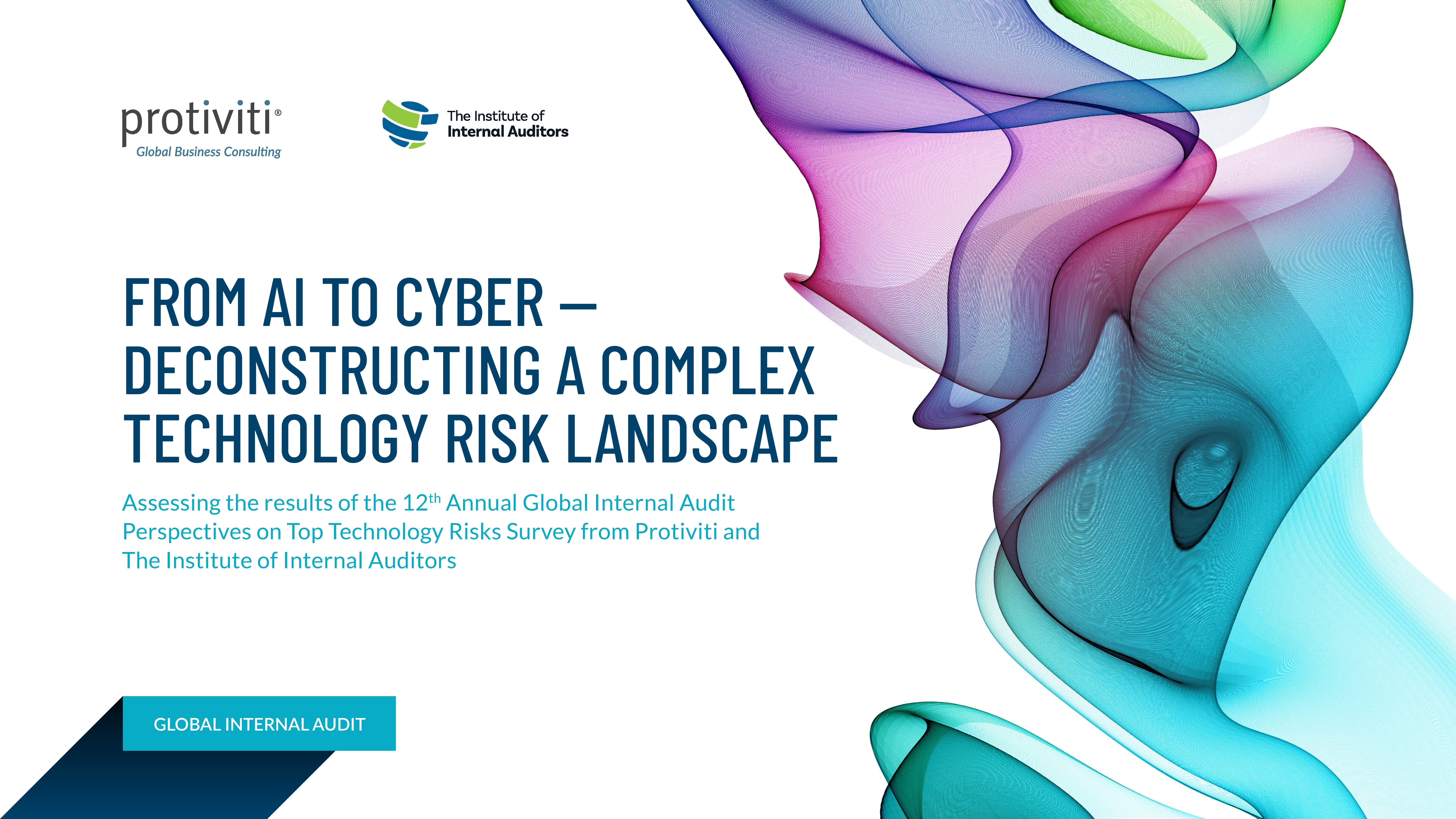 screenshot of the first page of Executive Perspectives on Top Risks for 2024 and a Decade Later From AI to Cyber — Deconstructing a Complex Technology Risk Landscape