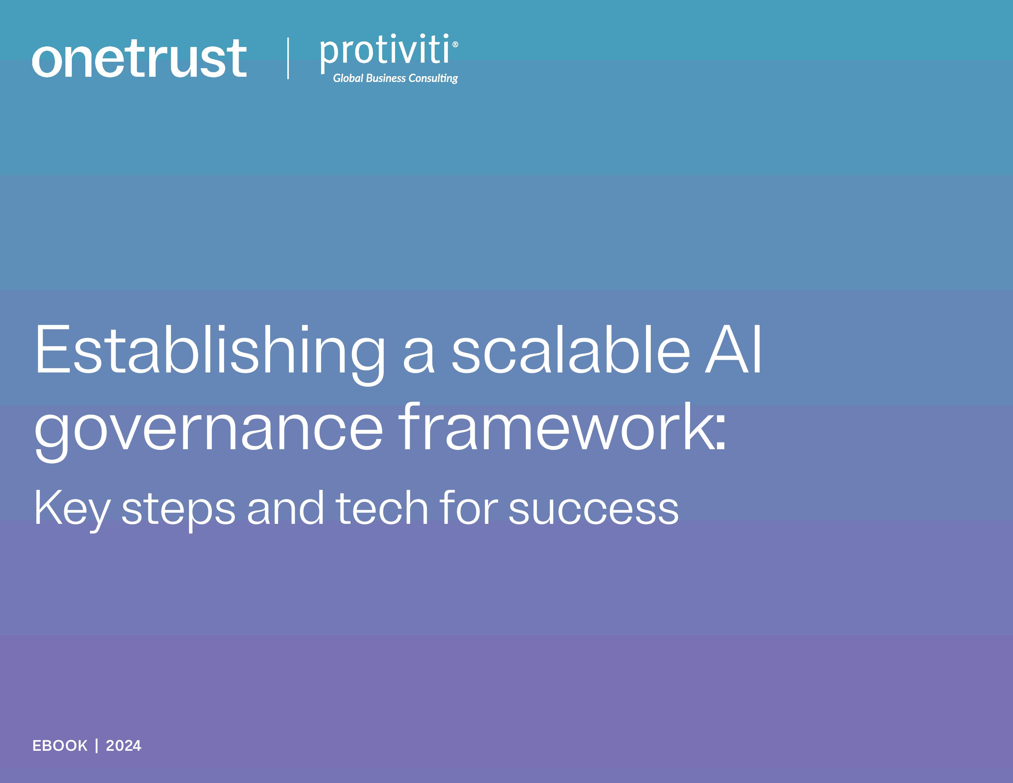 screenshot of the first page of Establishing a Scalable AI Governance Framework