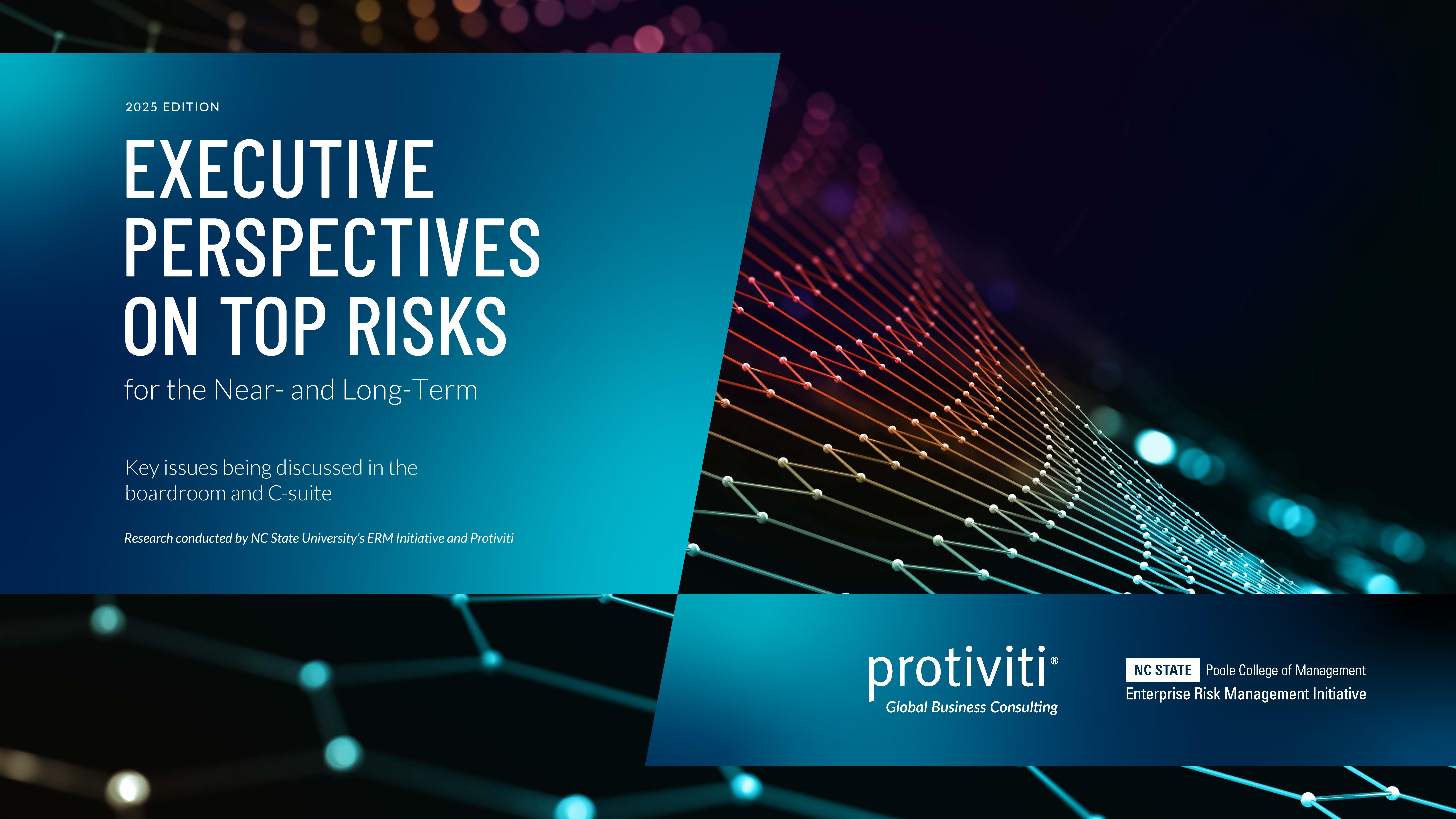 screenshot of the first page of Executive Perspectives on Top Risks for the Near- and Long-Term