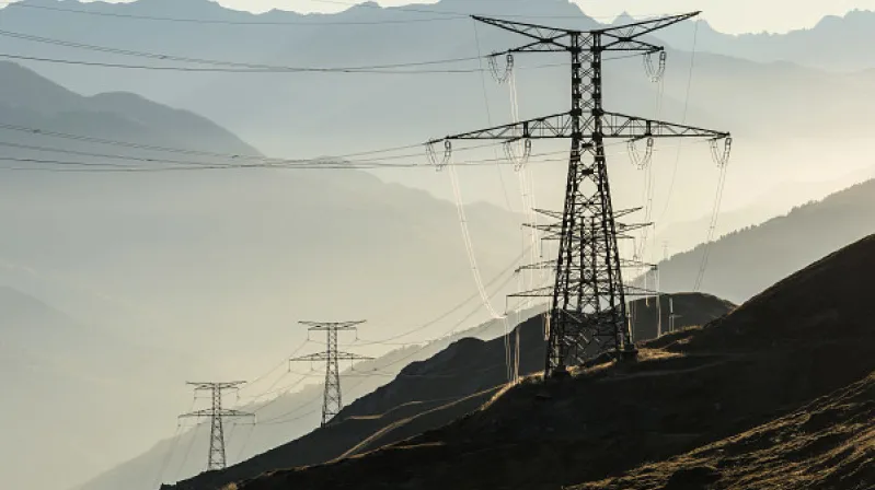 image of electricity towers